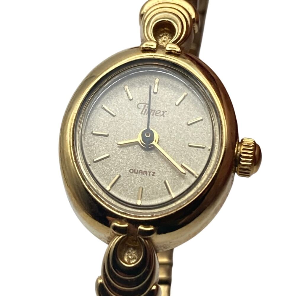 VTG Timex BA Cell Women's Petite Dress Cocktail Watch 17mm - New Battery WR